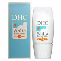 DHC White Sunscreen 30ml SPF35 PA+++ Non-Greasy Long-Lasting UVA UVB From Japan - £36.16 GBP