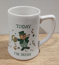 St Patrick&#39;s Day &quot;Today I&#39;m Irish Tomorrow Hung-Over&quot; 16 oz. Coffee Mug Cup - £13.91 GBP