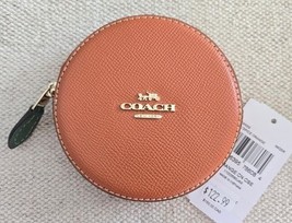 COACH Orange Coin Case Change Purse Spice Orange Leather CAN29 NWT - $74.24