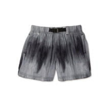 Wonder Nation Boys Buckle-Up Shorts, Black/Gray Size L (10-12) Husky - $15.83
