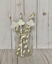 Twinkle Twinkle Little Star Straws, Cloud straws, Stars Theme 10 Ct - $9.41
