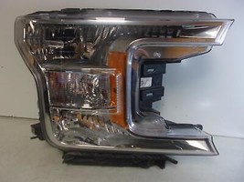 2018 2019 2020 Ford F150 Passenger Rh Halogen Headlight W/ Chrome Trim Oem - £74.42 GBP