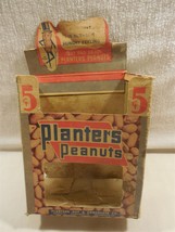 Vintage 1948 Mr Peanut Planters Peanut Diecut 5 Cent Product Bag Box - $748.94 MXN