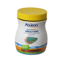Aqueon Color Enhancing Tropical Flakes Fish Food 6.12 oz (6 x 1.02 oz) Aqueon Co - £26.31 GBP