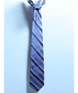 Jones New York Silk Tie Blue Stripe 3.5x61 Handmade Vintage Formal Business - $18.57