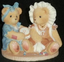 Cherished Teddies &quot;Justine And Janice&quot; Sisters And Friendship Are Crafted With L - £10.38 GBP