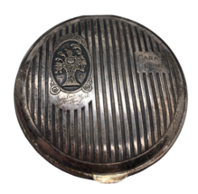 Antique 1920s Langlois Cara Nome New York Compact Rogue Powder Silver Tone Metal - $55.88