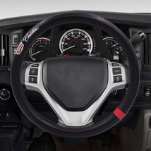 Brand New Cadillac 15&#39; Diameter Car Steering Wheel Cover Carbon Fiber Style Look - £19.69 GBP