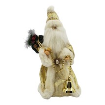 Christmas Santa Claus Christmas Tree Topper With Bell 14&quot; - £38.99 GBP
