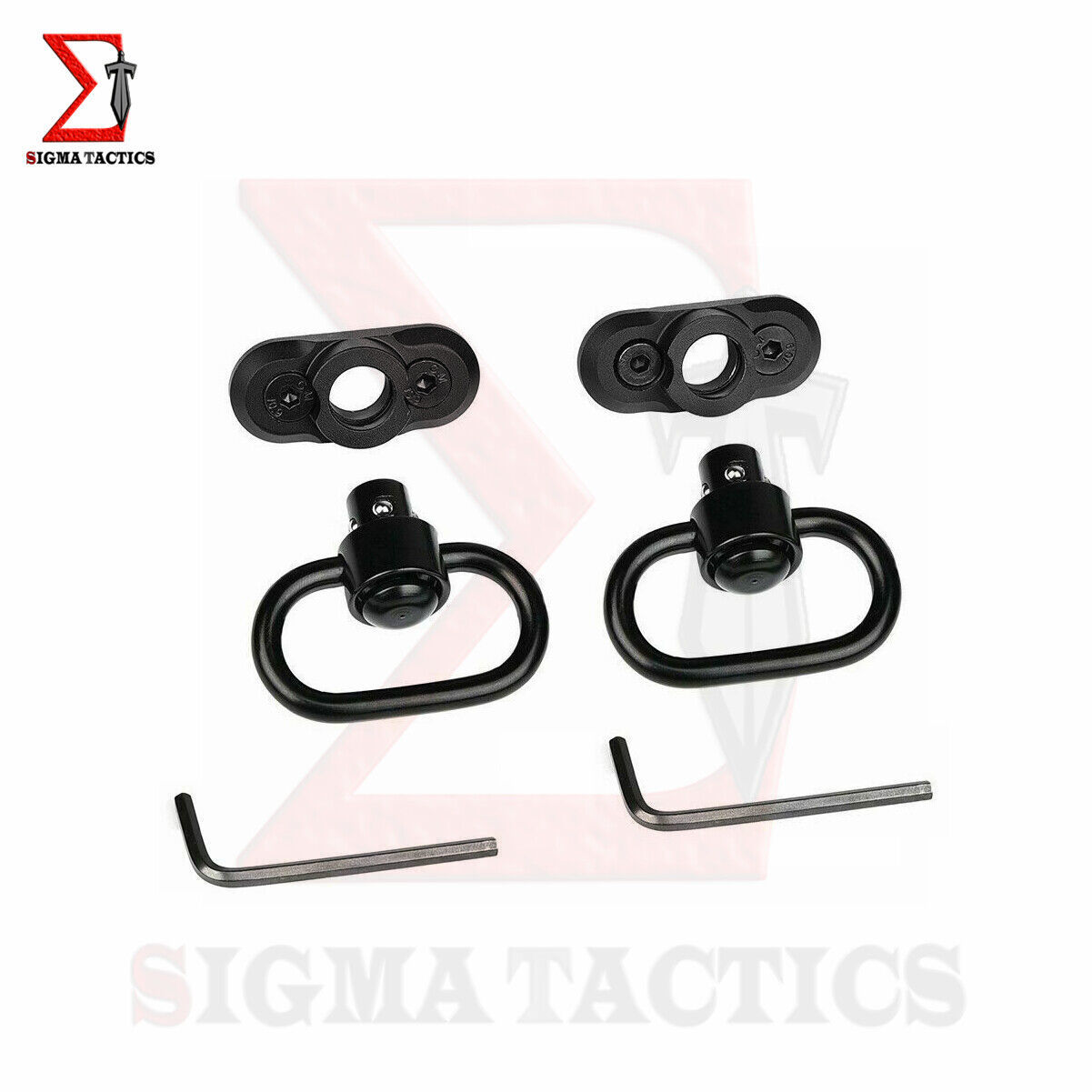 Primary image for 2PC New M-LOK MLOK Quick Release Sling Mount Push Button QD Sling Swivel Adaptor