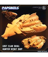 3D Printed Papsikels Lost Clan Skull Hunter Scout Ship 28mm 32mm - $549.62 MXN+
