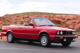 1989 BMW 325 i red qtr | POSTER 24 X 36 INCH | Vintage classic - £17.51 GBP