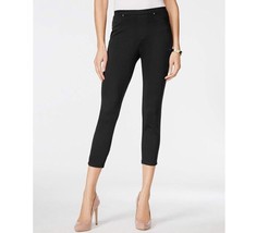 Style &amp; Co Womens XS Deep Black Knit Twill Capri Leggings NWT DF70 - $335.61 MXN