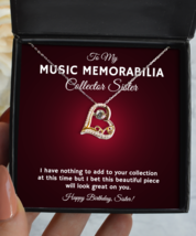 Music Memorabilia Collector Sister Necklace Birthday Gifts - Love Pendant  - £39.92 GBP