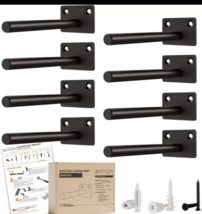 BATODA - 6&quot; Floating Shelf Bracket (8 Pcs) - Solid Steel Blind Shelf Sup... - $181.99 MXN