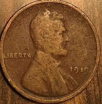 1919 Usa Lincoln Wheat Small Cent Penny - £1.36 GBP