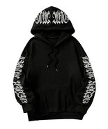 GORGLITTER Women's Halloween Hoodie Black Medium Oversized Sweatshirt - $137.80 MXN GORGLITTER Women's Halloween Hoodie Black Medium Oversized Sweatshirt - $137.80 MXN