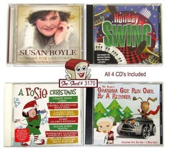 Christmas Music Susan Boyle, Rosie, Holiday Swing, Dr Elmo Xmas Lot of 4 CD&#39;s - £11.76 GBP