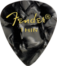 Fender 351 Premium Celluloid Guitar Picks - Black Moto - Thin 144-Pack (... - £20.43 GBP