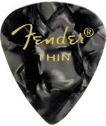 Fender 351 Premium Celluloid Guitar Picks - Black Moto - Thin 144-Pack (... - $26.12