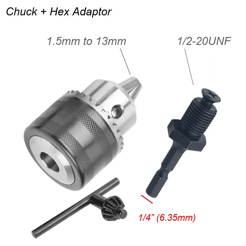 1.5-1m Converter 1/2&quot;-20UNF Key Drill Chuck Thread Quick Change Adapter ... - $4,183.01 MXN