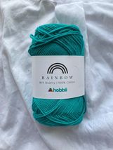 Hobbii Rainbow 8/4 Quality 100% Cotton, Color 85 (Dark Mint) - £7.97 GBP