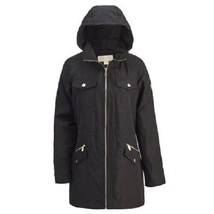Michael Kors Womens 4 Pocket Rain Jacket, Black, Large NEW W TAG - £101.43 GBP
