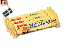 3 Bars of Marabou Dubbel Nougat, Dubble Nougat 43g (1,51oz), Swedish cho... - $15.90