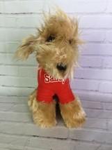 VTG Knickerbocker Annie Sandy Plush Dog Puppy Stuffed Animal Toy Red Shirt 1982 - £19.38 GBP
