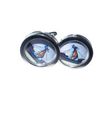 Single Sail boat cufflinks, presentation box, gift wrapp, free shipp, Re... - $37.50