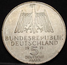 Germany 5 Mark, 1971D Gem Unc Silver~500th Anniversary Birth Of Albrecht Durer - £15.52 GBP