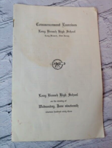 1963 Long Branch NJ High School Commencement Exercises Program - £6.96 GBP