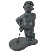 Vintage 70s-80s Big Belly 8&quot; Golfer Statue Figure, Golfing Dad Grandpa Funny Day - £18.89 GBP