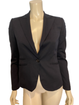 United Colors of Benetton Navy Blue Pinstripe Blazer  One Button Lined S... - $28.49