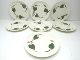 7 Blue Ridge Southern Potteries Stanhome Ivy 6 1/4&quot; MCM Bread Butter Plate Decor - £21.87 GBP