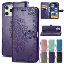 For iPhone 12 11 Pro Max 12 Mini Phone Case Magnetic Leather Wallet Stand Cover - £36.75 GBP