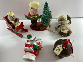 Vintage Lot of 5 Hershey&#39;s Chocolate Kiss Christmas Ornaments Kurt Adler - £18.23 GBP
