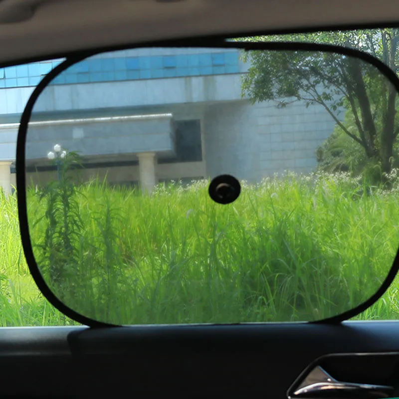 2 PCS Car Window Shade Anti-UV With Suction Cup Sunshade Mesh Baby UV Shield - £11.54 GBP