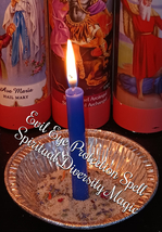 Evil Eye Protection Candle Spell | Deluxe Reiki Energy Shielding Ritual - $22.00