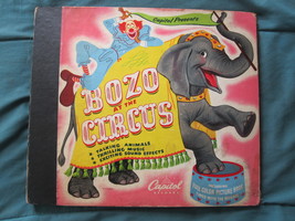 1946 Bozo The Clown At The Circus - Capitol Records Book / Sleeve - no r... - $10.00