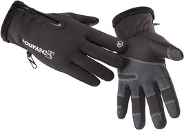 Winter Warm Gloves,Touchscreen Cold Weather Driving Gloves (Black,Size:L) - £12.77 GBP
