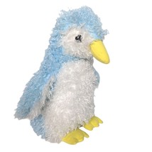 Wildlife Artists Penguin Blue White Plush Curly Hair Stuffed Animal 12" - £16.59 GBP