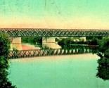 Chicago and North Western C &amp; NW Bridge Janesville WI Wisconsin 1911 Pos... - $3.51