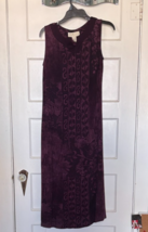 Norton McNaughton Deep Purple Midi Dress Size S - $460.43 MXN