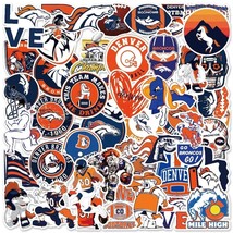 50 Denver Broncos Stickers Colorado Football Hydro Yeti Laptop Car Free Shipping - £7.85 GBP