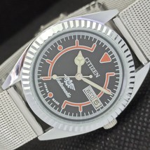 Vintage Citizen Auto 8200 Japan Mens D/D Refurbished Black Watch 550h-a291217-6 - £17.56 GBP