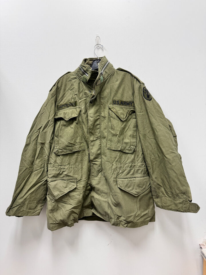 GENUINE USGI 1969 COAT COLD WEATHER FIELD OG-107 M-65 JACKET - MEDIUM RE... - $327.25
