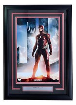 Ezra Miller Signed Framed 11x17 Justice League Movie Poster Photo JSA - £183.05 GBP