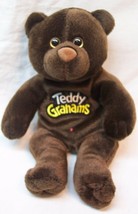 Teddy Grahams Chunky Chocolate Brown Teddy Bear 7&quot; Bean Bag Stuffed Animal Toy - £11.68 GBP