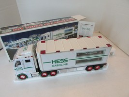 HESS 2003 TOY TRUCK AND RACERS TRUCK &amp; CARS LIGHT UP starting to tint   ... - $15.76